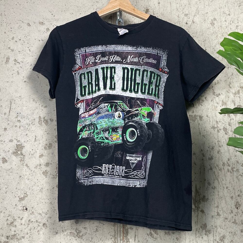 Grave Digger Monster Truck Jam Y2K Small Tee